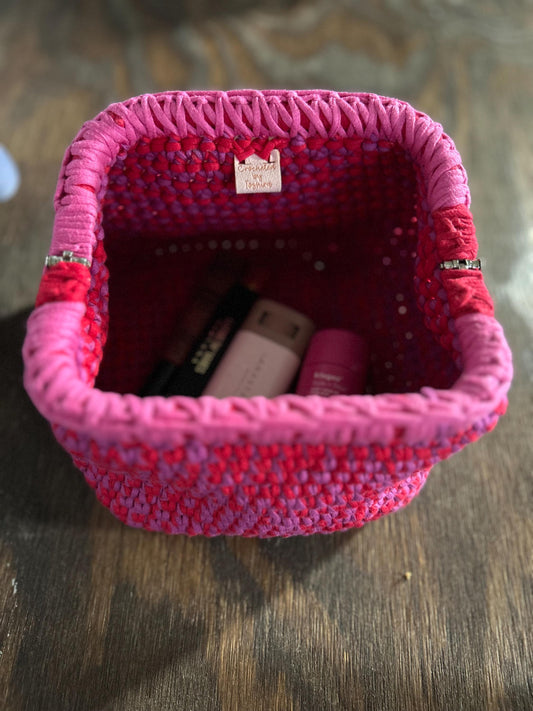 Strawberry Swoon Crochet Clutch