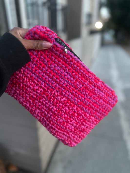 Berry Bliss Crochet Pouch