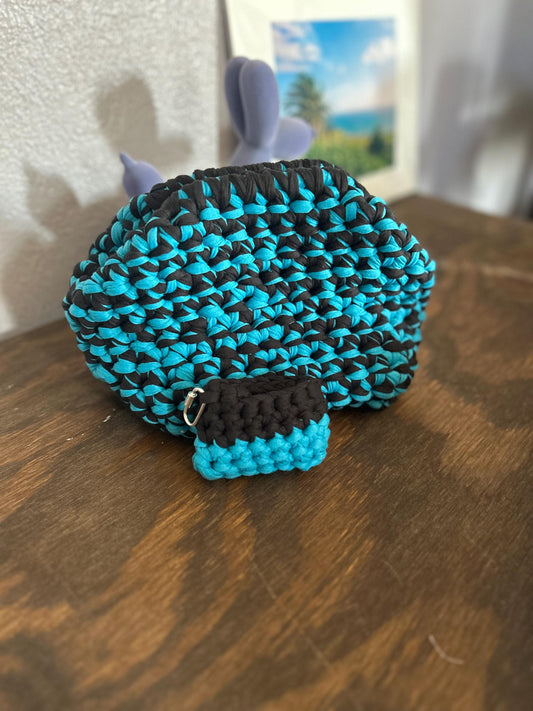 Midnight Surf Handmade Crochet Clutch with AirPod Pro Case